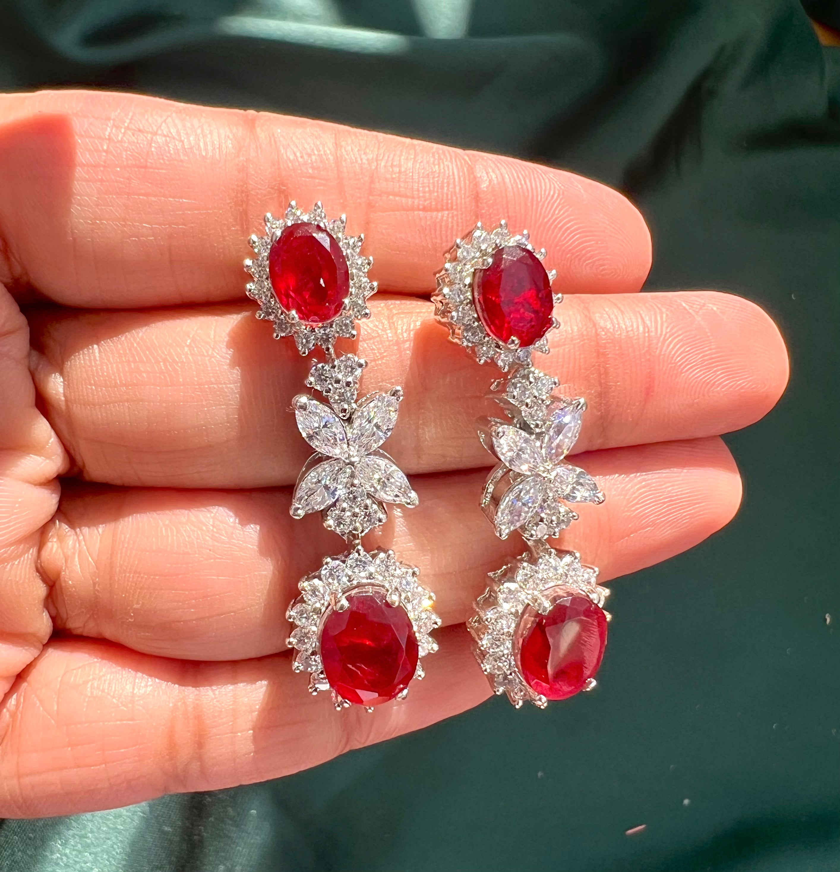 RUBY SOLITAIRE COCKTAIL SET